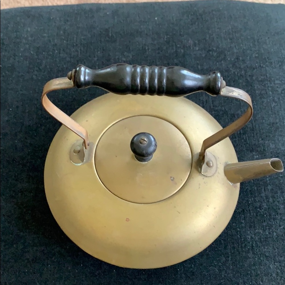 Vintage brass decorative tea pot